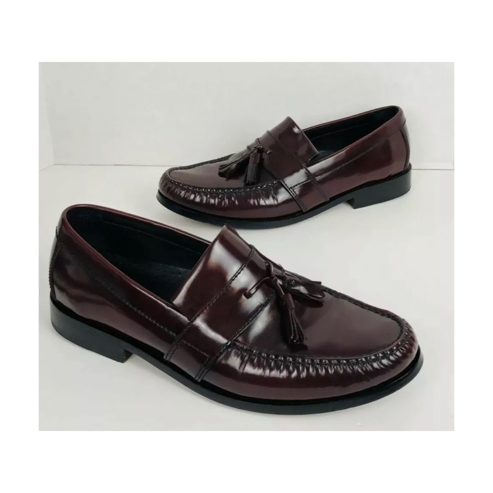 Cole Haan Men’s Tassel Loafer Size 11M Burgundy